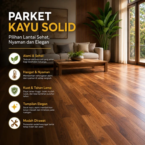 parket kayu solid premium